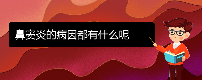 (貴陽(yáng)哪里有治療鼻竇炎的醫(yī)院)鼻竇炎的病因都有什么呢(圖1)