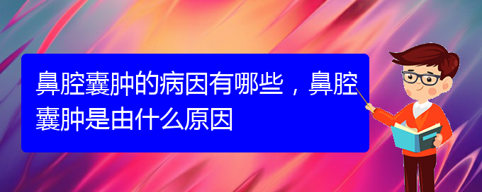 (貴陽看鼻腔腫瘤到醫(yī)院應(yīng)該掛什么科)鼻腔囊腫的病因有哪些，鼻腔囊腫是由什么原因(圖1)